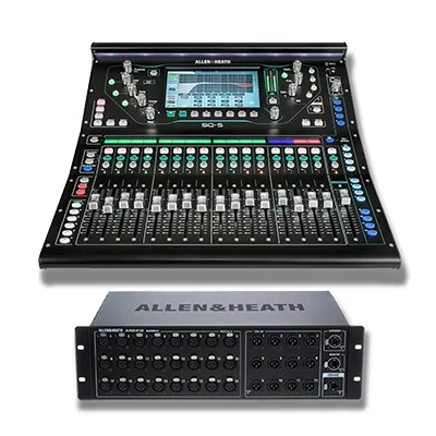 Allen Heath SQ-5 + AR2412 Ljudmixer och Stagebox