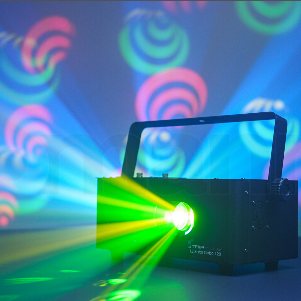 Gobo ljus i danslokal