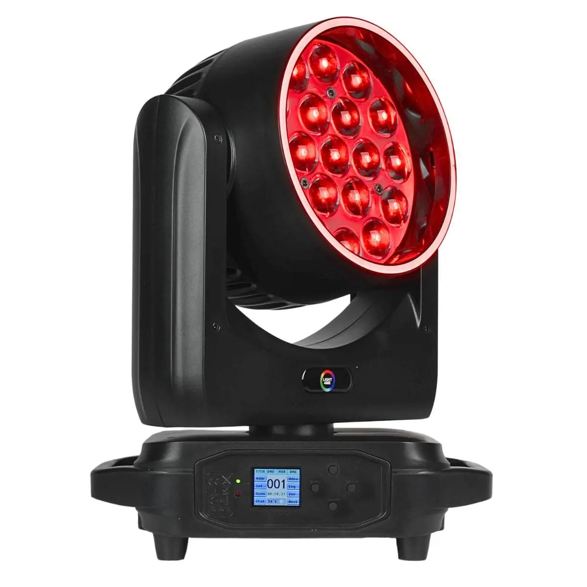 SKY WASH moving head 15x19w lyser rött